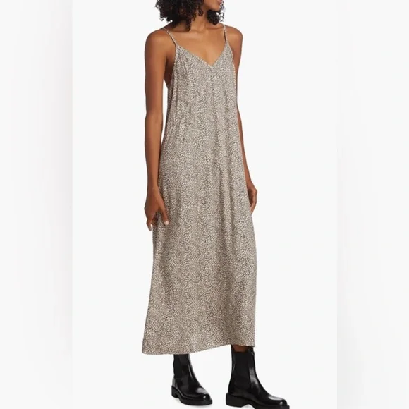 LN Jenni Kayne perfect fitting womens cream leopard slipdress, viscose size XXL - Picture 1 of 14